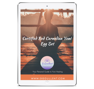 Certified Carnelian Yoni Egg Set - Your Personal Guide to Yoni Healing