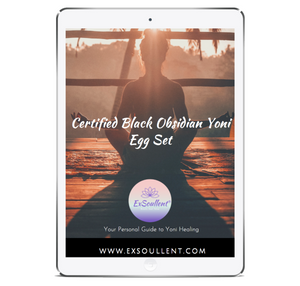 Certified Black Obsidian Yoni Egg Set - Your Personal Guide to Yoni Healing