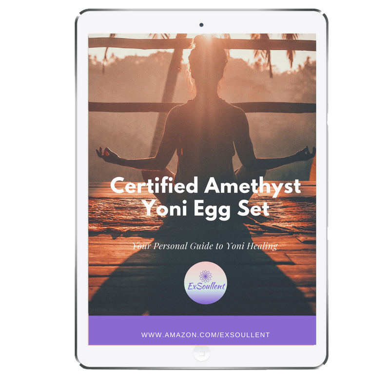 Certified Amethyst Yoni Egg Set - Your Personal Guide to Yoni Healing