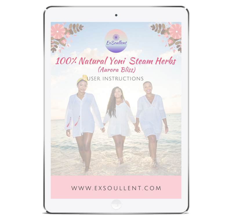 100% Natural Yoni Steam Herbs (Aurora Bliss Blend) - User Instructions
