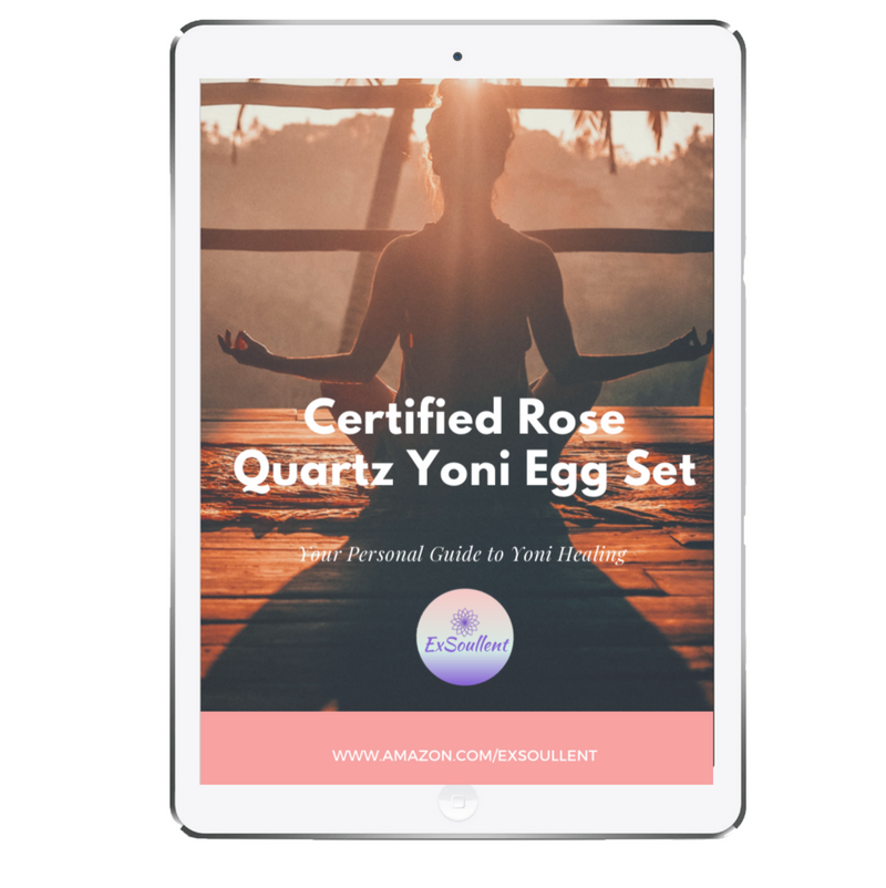 Certified Rose Quartz Yoni Egg Set - Your Personal Guide to Yoni Healing